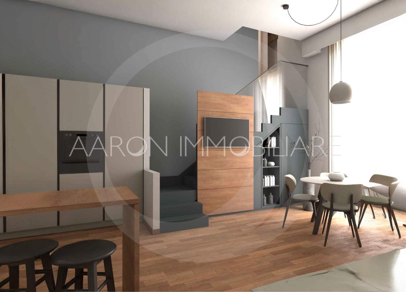 Sanremo, centralissimo, trilocale duplex su due livelli, ristrutturato.