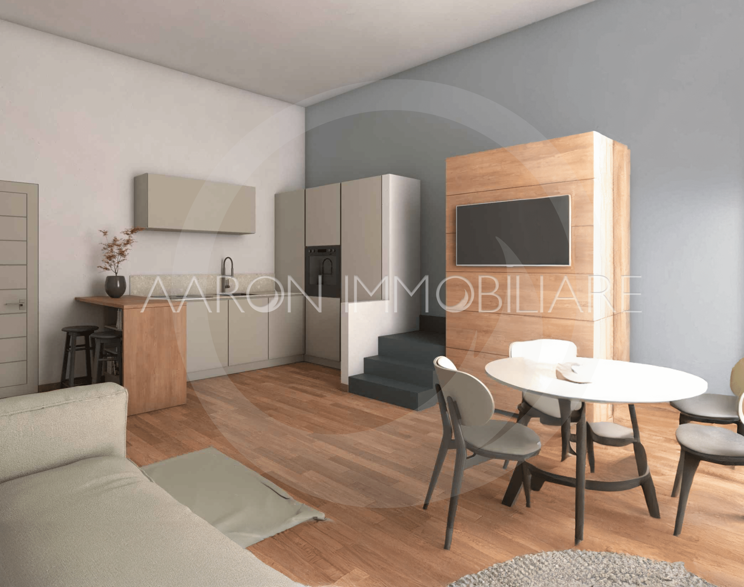 Sanremo, centralissimo, trilocale duplex su due livelli, ristrutturato.